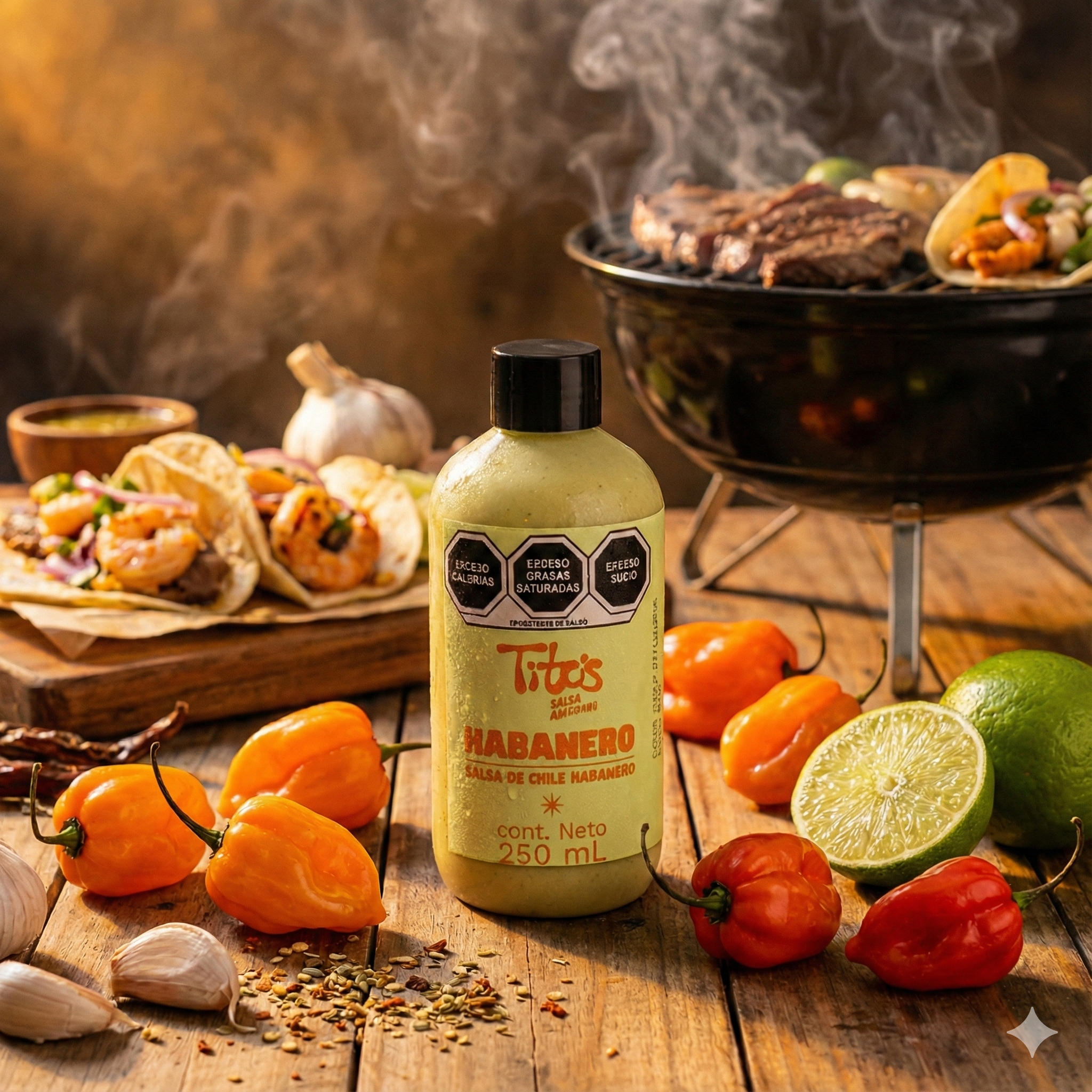 Salsa Tito's, Habanero. 250ml